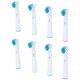 Dentapro Têtes de Brosse pour Brosses à Dents Électriques Oral-B - 8 Pièces
