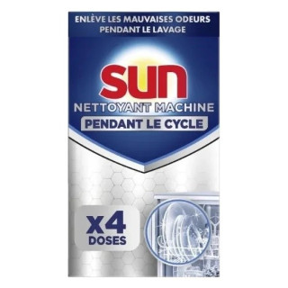 Sun Dishwasher Machine Cleaner - 4 Capsules