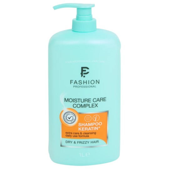 Fashion Professional Shampoing Kératine - Cheveux Secs et Frisottis - 1000ml