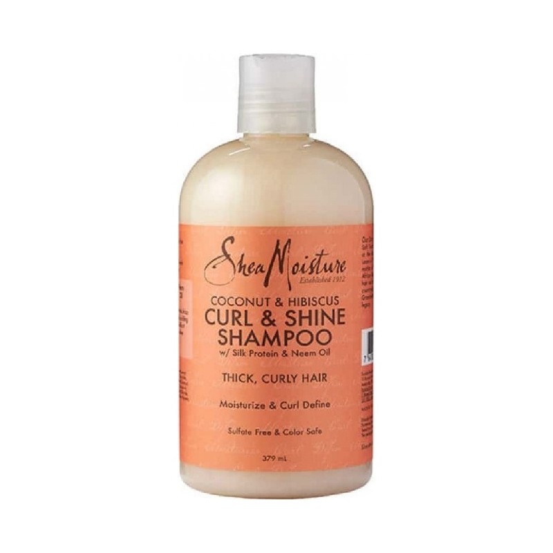 Shea Moisture Coconut & Hibiscus Shampooing Hydratant Cheveux Épais et Bouclés - 384ml