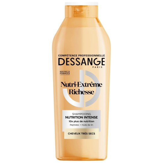 Dessange Nutri-Extrême Richesse Shampoing Cheveux Très Secs et Abîmés - 280ml