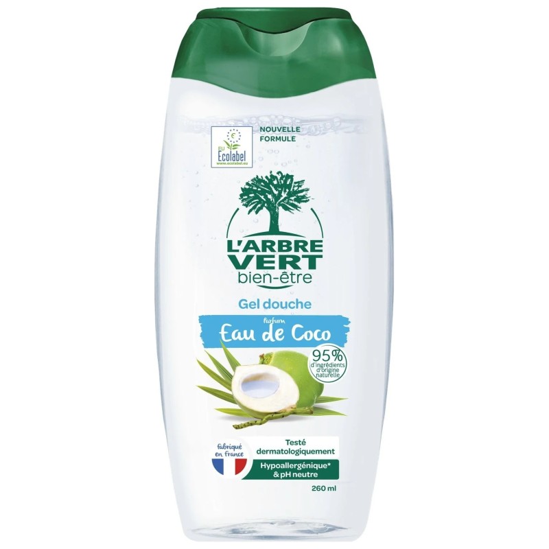 L'Arbre Vert Bien-Être جل استحمام عطر ماء جوز الهند - 260 مل