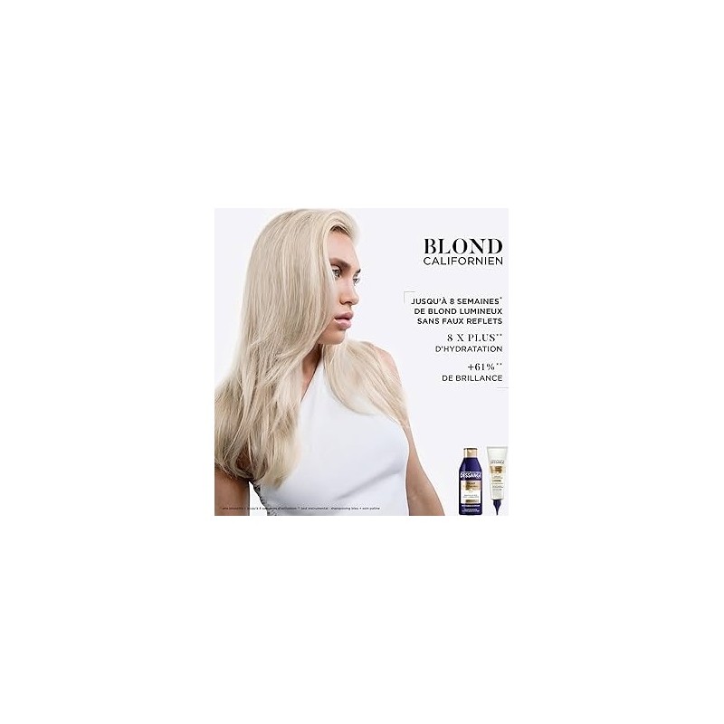 Dessange Nutri-Illuminant Soin Cheveux Blond Californien - Cheveux Blonds Colorés - 125ml