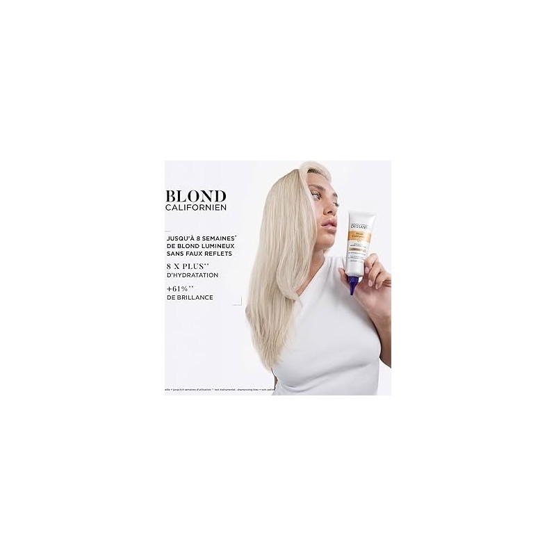 Dessange Nutri-Illuminant Soin Cheveux Blond Californien - Cheveux Blonds Colorés - 125ml
