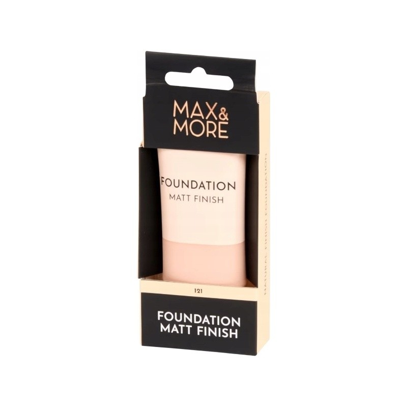 Max & More Foundation Fond de Teint Finition Mate - 30ml - 121