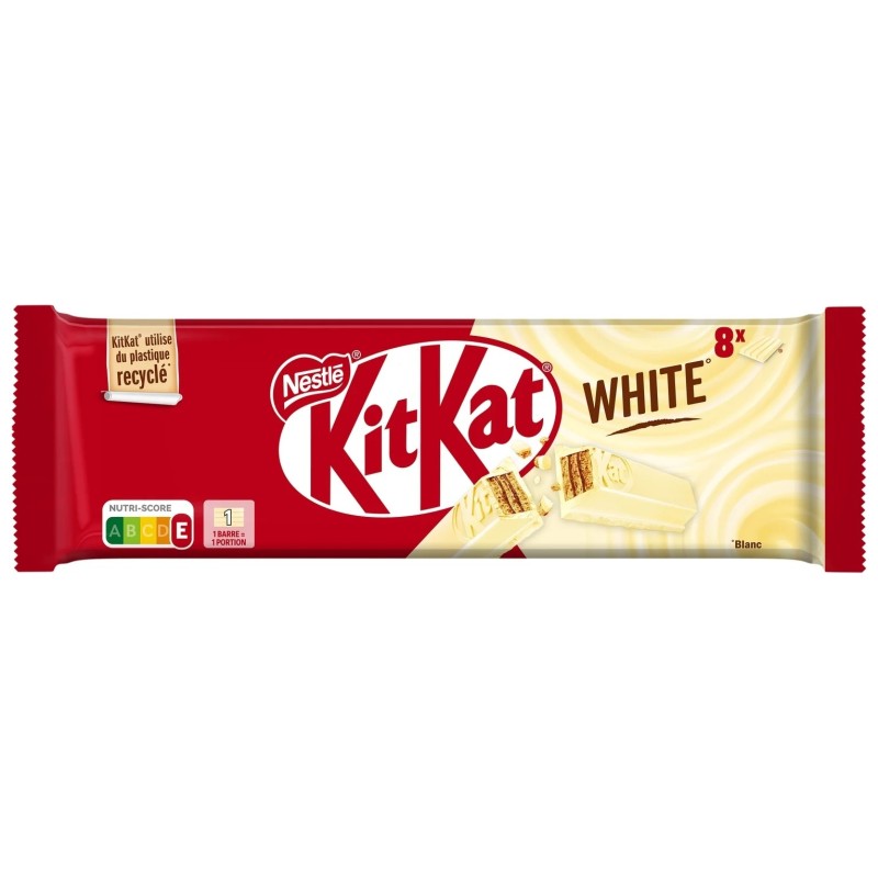 KitKat White Enrobage Blanc - عبوة 8x41.5غ