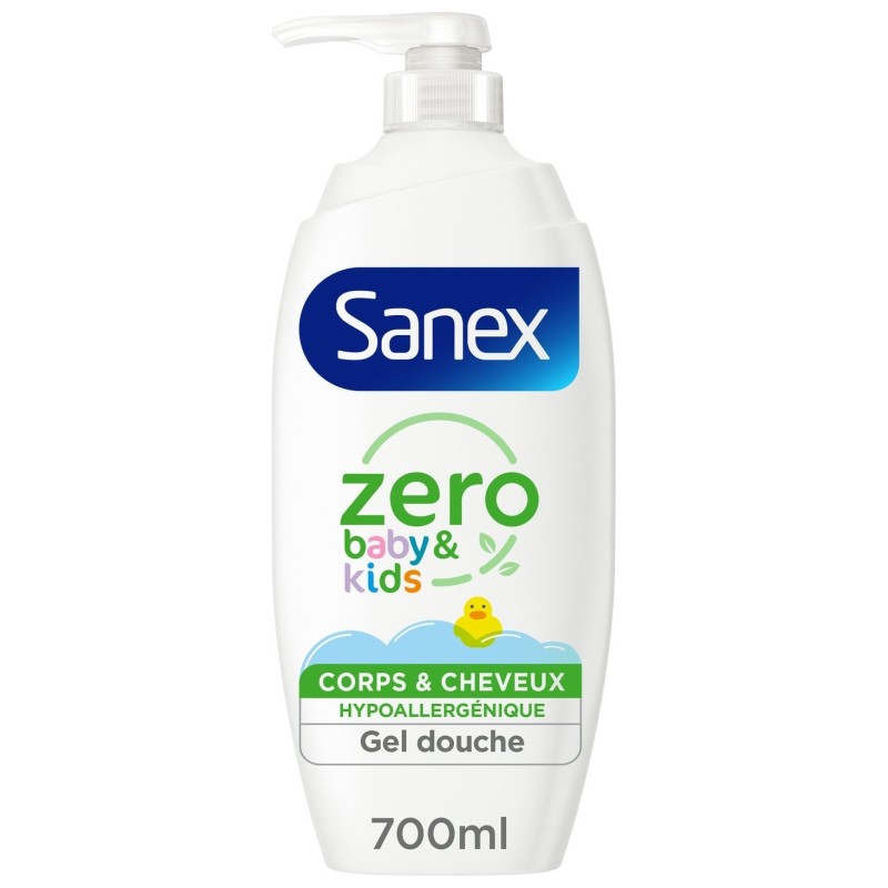 Sanex Zéro% Gel Douche Enfant Corps et Cheveux Hypoallergénique - 700ml