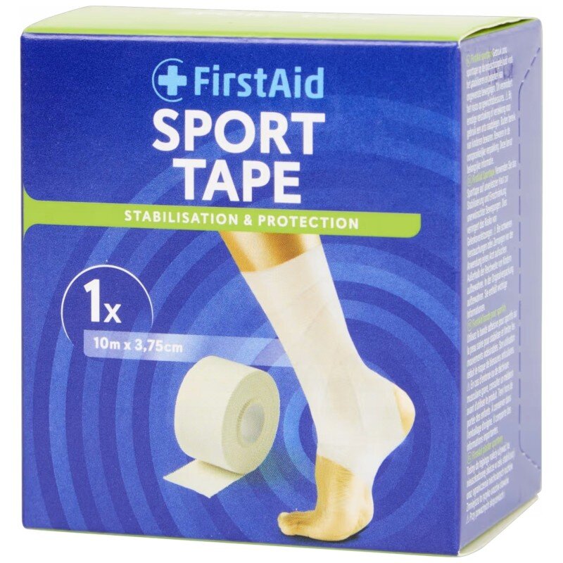 First Aid شريط التثبيت الرياضي المرن المقوي - 10م × 3.75سم