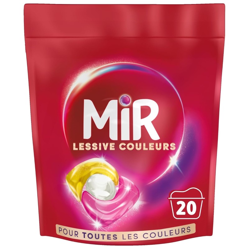 Mir Raviveur Couleurs Capsules Lessive - 20 Lavages