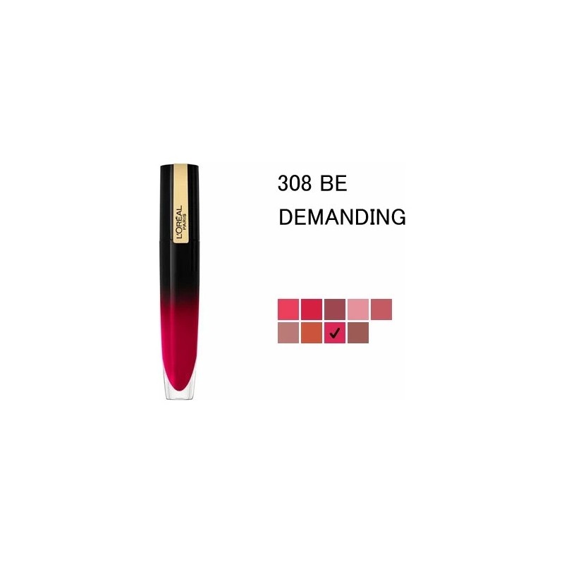 L'Oréal Paris Signature Encre à Lèvres Laquée Brilliant - 308 Be Demanding
