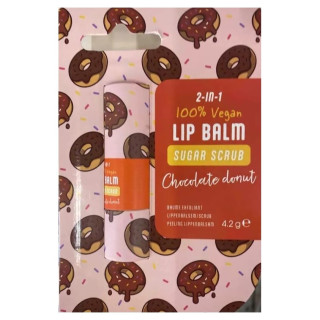 Maxbrands Baume à Lèvres & Gommage Végane - 4.2g - Donut Chocolat