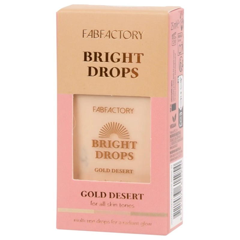 FAB FACTORY Gouttes Illuminatrices Blush Liquide - Gold Desert