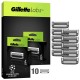 Gillette Labs Lames de Rasoir Homme - 10 Recharges