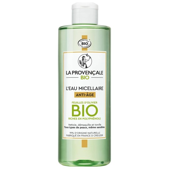 La Provencale Bio Eau Micellaire Anti-Âge Visage et Yeux - Tous Types de Peaux - 400ml