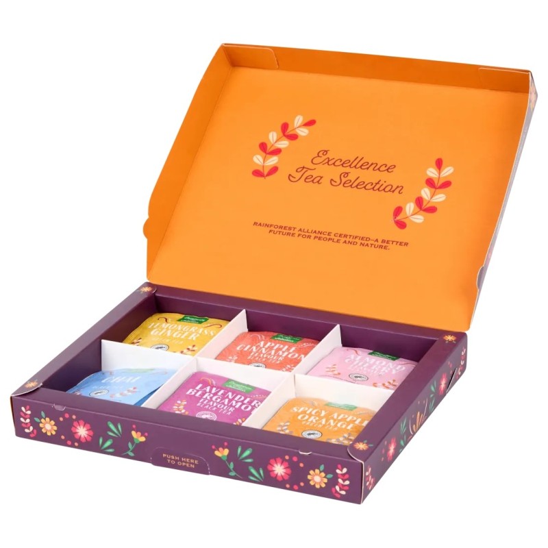 Pure Ceylon Coffret de Thé Vert et Noir - 6 Parfums - 36g