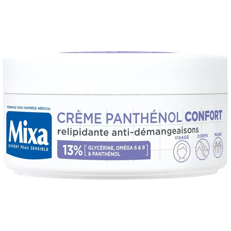 Mixa Crème Multi-Usages Visage Corps Mains - Peau Sèche à Très Sèche - 150ml