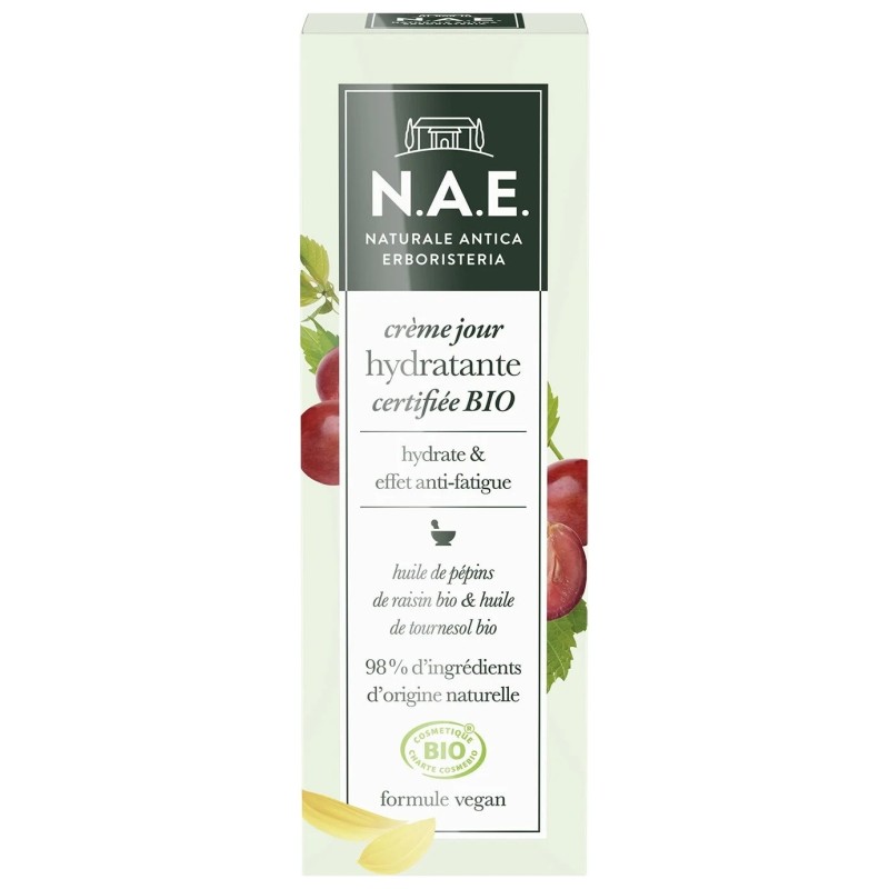 Nae Crème Visage Hydratation Anti-Fatigue - Tous Types de Peaux - 50ml