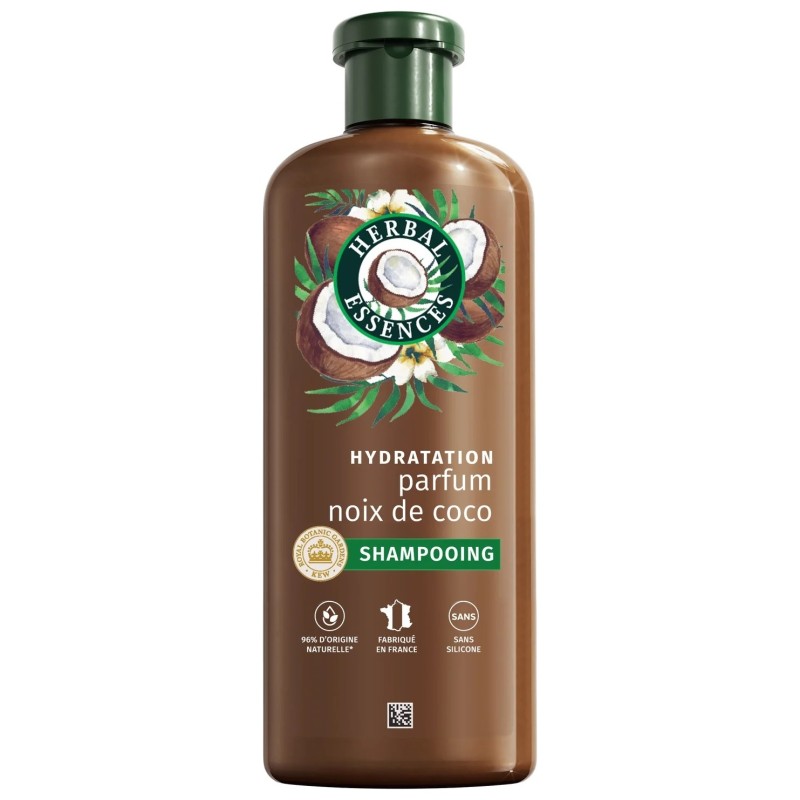 Herbal Essences Shampoing Hydratant Noix de Coco - Cheveux Normaux - 250ml