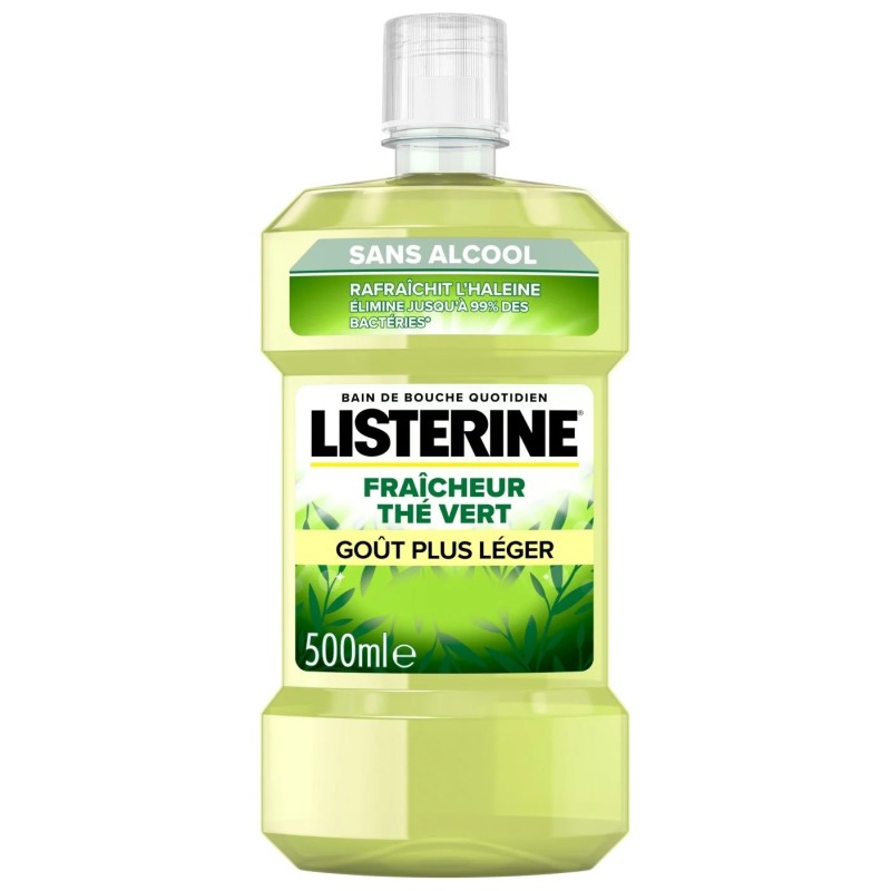 Listerine Green Tea Freshness Daily Mouthwash - 500ml