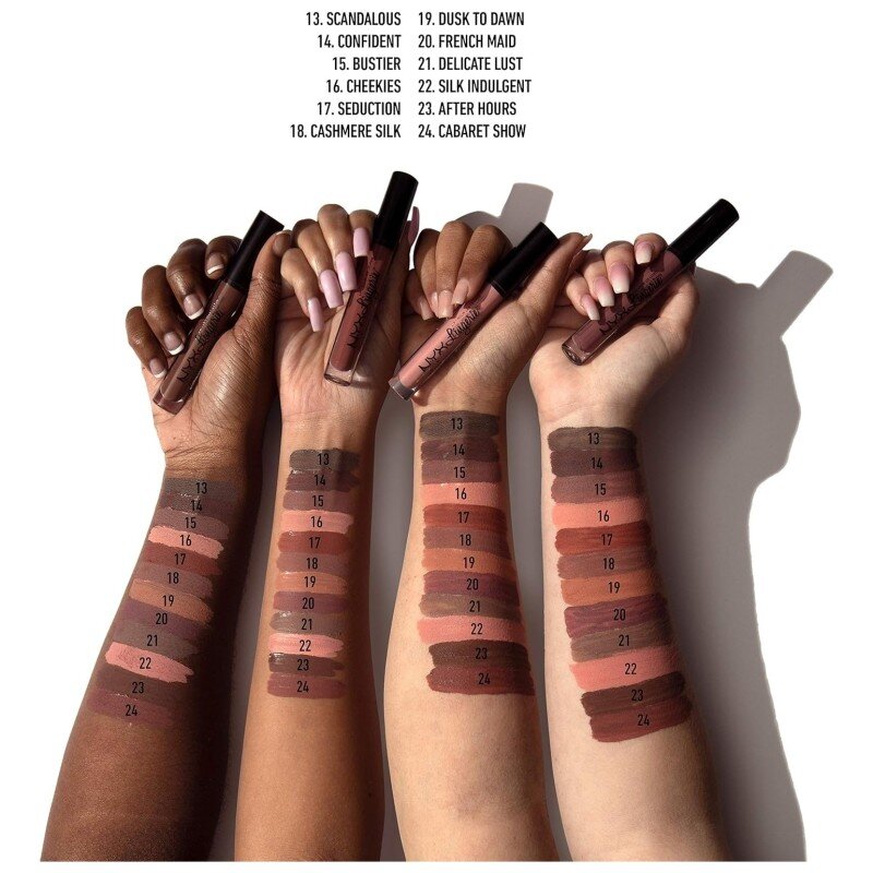 Nyx Professional Makeup Lip Lingerie Rouge à Lèvres Liquide - Fini Mat - 4ml - Dusk To Dawn 19