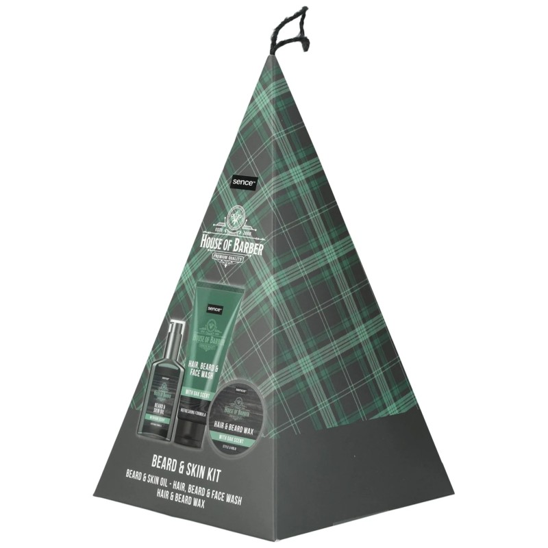 Sence House Of Barber Coffret Soin Barbe et Visage Homme - 3 Pièces