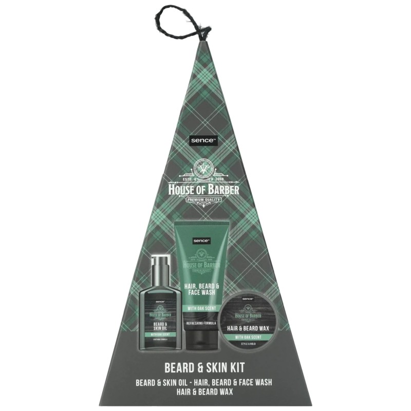 Sence House Of Barber Coffret Soin Barbe et Visage Homme - 3 Pièces