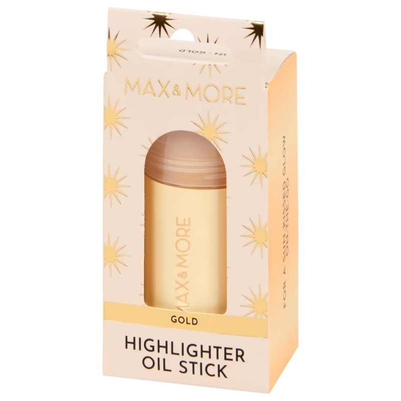 Max & More Stick Enlumineur Visage et Corps - 30g - Gold, Violet