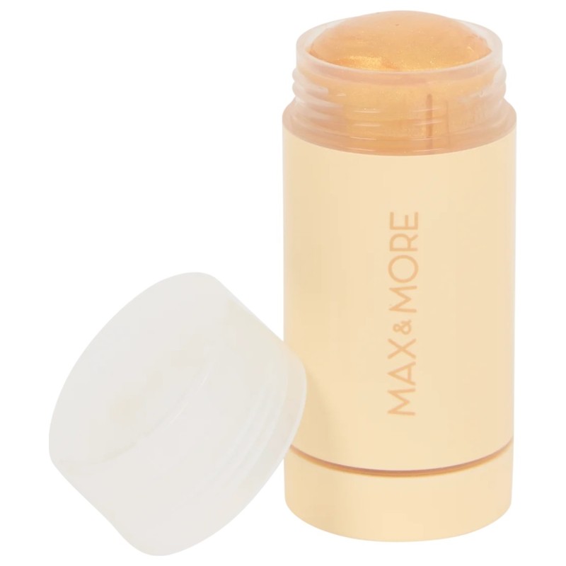 Max & More Stick Enlumineur Visage et Corps - 30g - Gold, Violet