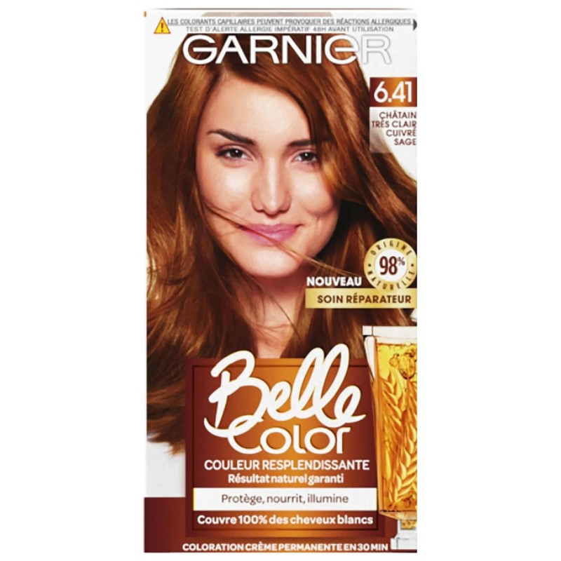 L'Oréal Paris Belle Color Coloration Permanente - 6.41 Châtain Très Clair Cuivré Sage