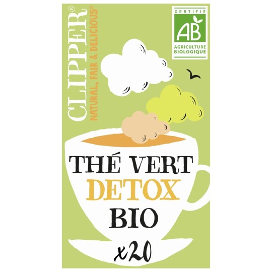 Clipper Thé Vert Detox Bio - 20 Sachets