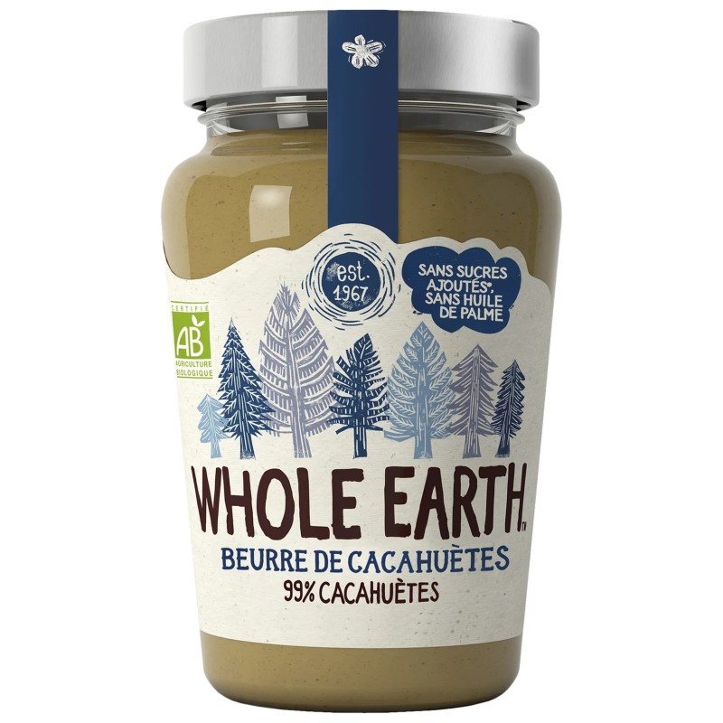 Whole Earth Beurre de Cacahuètes Bio - 340g