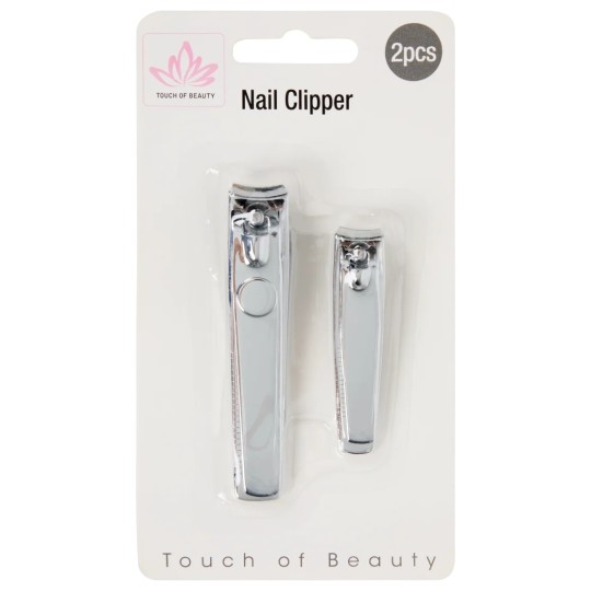 Touch Of Beauty Coupe-Ongles - 2 Pièces - Silver