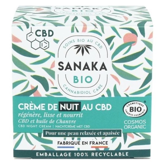 Sanaka Bio Crème de Nuit Régénérante - Peau Normale à Sèche - 50ml