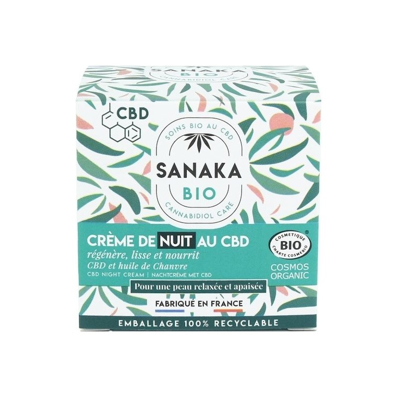 Sanaka Bio Crème de Nuit Régénérante - Peau Normale à Sèche - 50ml