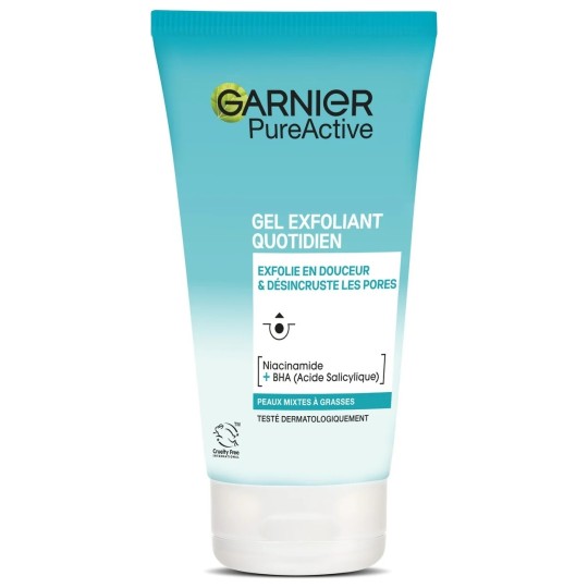 Garnier Pure Active Gel Désincrustant Anti-Points Noirs - Peau Grasse - 150ml