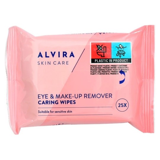 Alvira Lingettes Démaquillantes Visage - Tous Types de Peau - X25