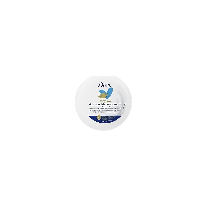 Dove Body Love Crème Nourrissante Riche - Peau Sèche - 75ml