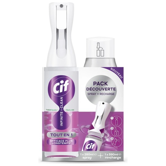 Cif Discovery Pack Cleaning Spray + Refill - 1 Piece