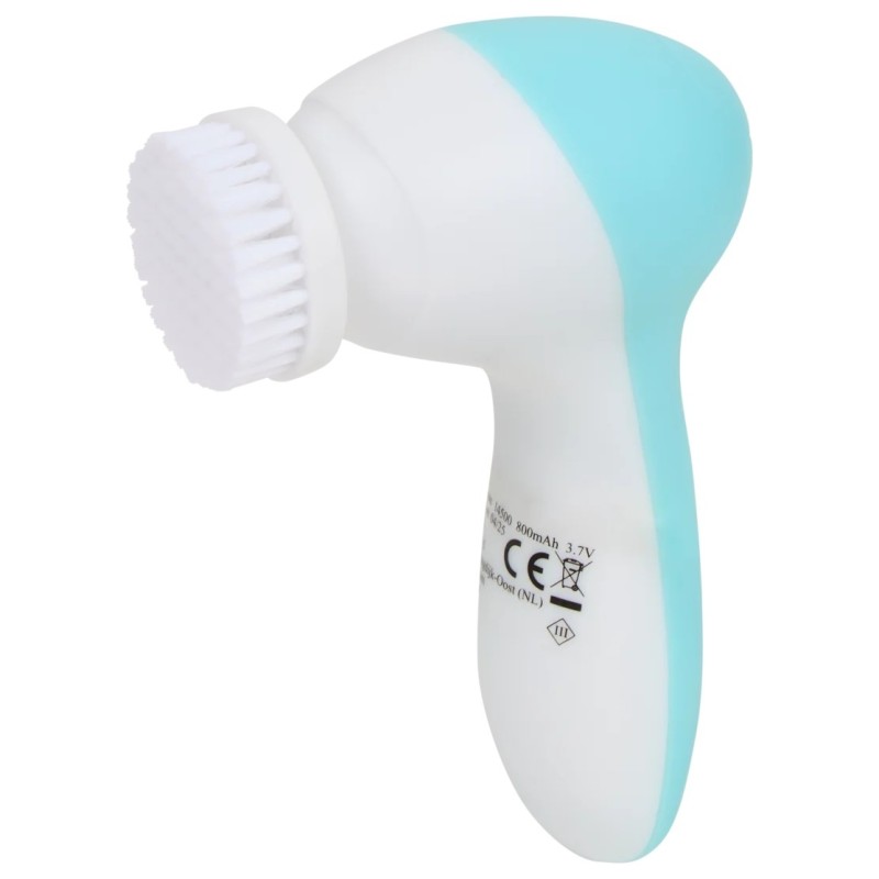 Brosse de Nettoyage Électrique Visage - 4 Embouts - Bleu