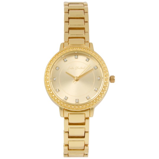 Swarovski Montre Femme avec Cristaux - Acier Inoxydable - Cadran Rond - Analogique - Gold/silver