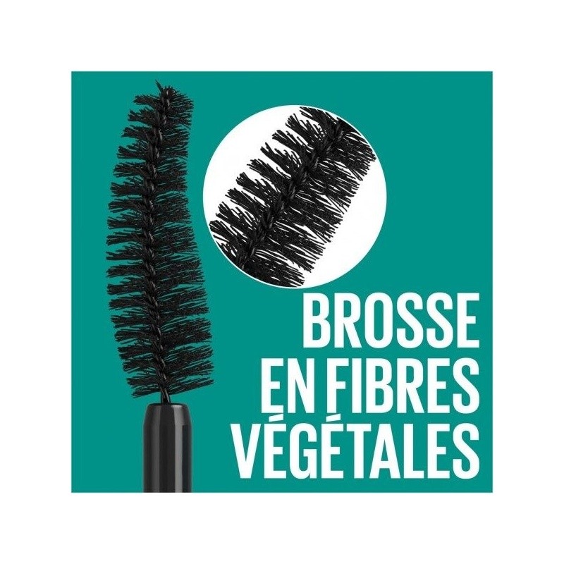 Maybelline New-York Green Edition ماسكارا حجم معزز بزبدة الشيا - Blackest Black
