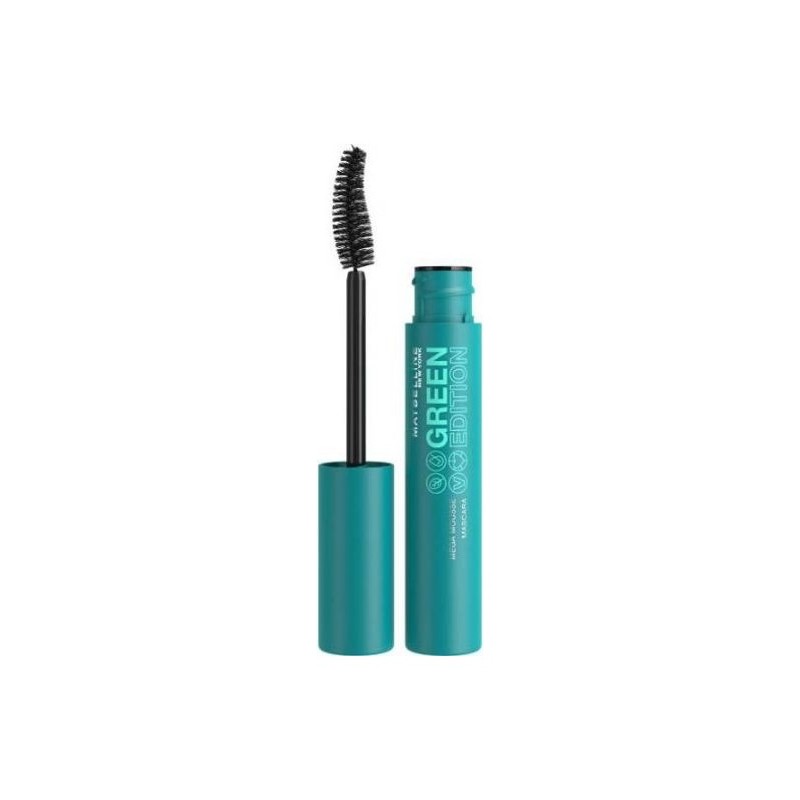 Maybelline New-York Green Edition ماسكارا حجم معزز بزبدة الشيا - Blackest Black