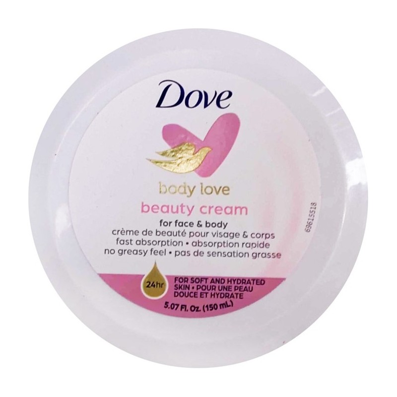 Dove Body Soin Beauté Crème Hydratante Visage et Corps 24h - 75ml
