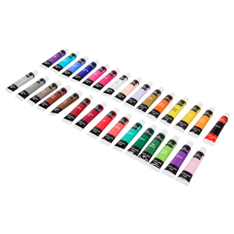 Van Bleiswijck Peinture Acrylique Artistique - 30 Tubes - 12ml
