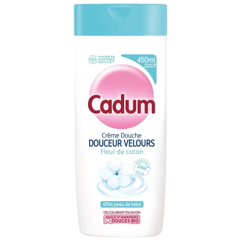 Cadum Velours Gel Douche Adoucissant Fleur de Coton - 450ml