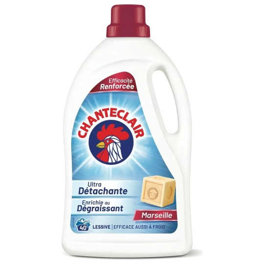 Chanteclair O-Riginal Lessive Liquide Ultra Détachante au Savon de Marseille - 1.8l