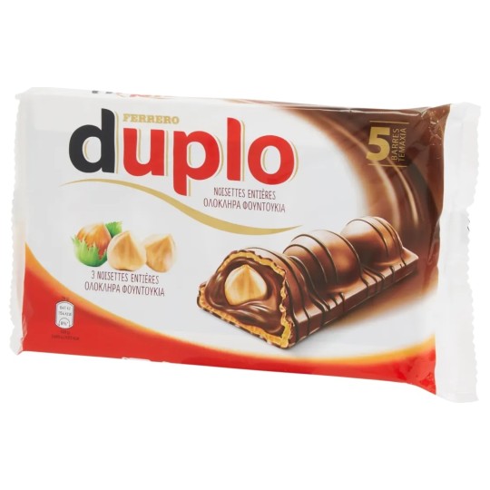 Ferrero Duplo Barre Chocolatée Noisettes - 130g (5 Pièces)