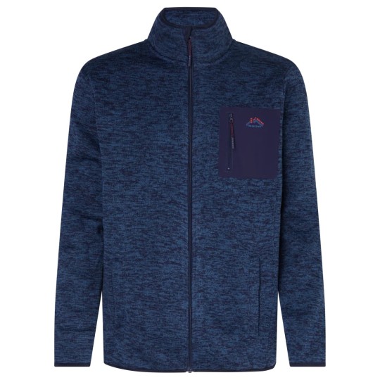 Bamboo Basics Gilet Zippé Polaire - Homme - Col Haut - Taille Xl - Bleu