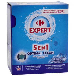 Carrefour Expert Lessive Capsules 5en1 Fraîcheur Alpine - 20 Lavages
