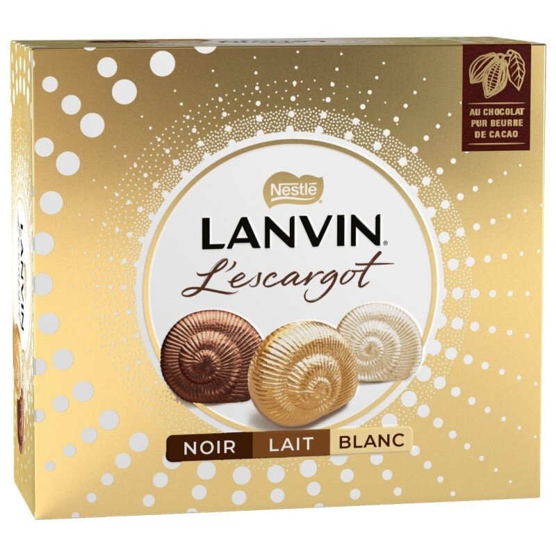 Lanvin Escargot Assortiment de Chocolats - Lait, Blanc, Noir - 362g